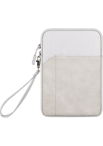 Darbeye Dayanıklı Taşıma Çantası iPad Mini 7.9-8.4 Inç Çizilmeye Dayanıklı Tabletler Dış Kılıflı Fermuarlı Kol Çantası-Açık Gri (Yurt Dışından)