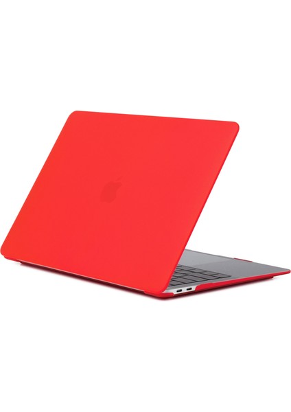 MacBook Pro 14 Inç (2021) (A2442) Parmak Izi Önleyici Mat Pc Ön ve Arka Koruyucu Kabuk-Kırmızı Için (Yurt Dışından)