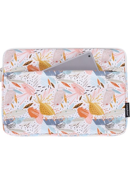 11 Inç Dizüstü Bilgisayar Için Desenli Pu Yumuşak Astar Yatay Açılan Dış Yuvalı Dizüstü Bilgisayar Koruyucu Kol Çantası (Yurt Dışından)