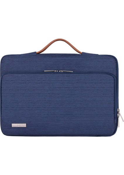 15-Inç Dizüstü Evrak Çantası Koruyucu Çanta Yatay Fermuarlı Dizüstü Bilgisayar Çantası-Mavi (Yurt Dışından)