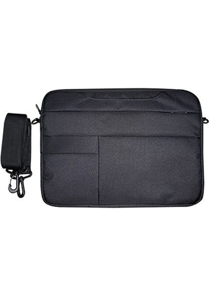 13.3 Inç Dizüstü Bilgisayar Çantası Oxford Kumaş + Polyester Dizüstü Depolama Kılıfı Omuz Askılı-Siyah (Yurt Dışından)