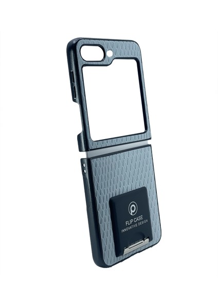 Samsung Galaxy Z Flip 5 Uyumlu Suni Deri Arka Koruma Kılıf