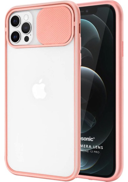 Apple iPhone 11 Pro Uyumlu Buzlu Kızaklı Kamera Korumalı Arka Koruma Kılıf