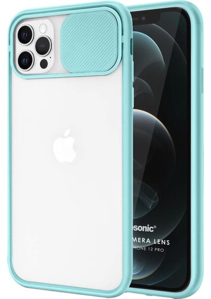 Apple iPhone 11 Pro Uyumlu Buzlu Kızaklı Kamera Korumalı Arka Koruma Kılıf