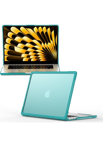 Macbook Air 15 Inç (2023) M2 A2941/(2024) A3114 M3 Sailor Serisi Laptop Çantası Pc + Tpu Çizilmez Dizüstü Bilgisayar Kapağı Bebek si (Yurt Dışından)