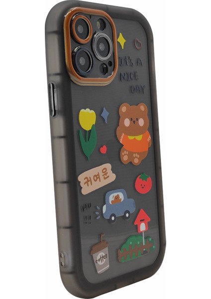 Apple iPhone 13 Pro Max Uyumlu Gif Seri Arka Koruma Kılıf