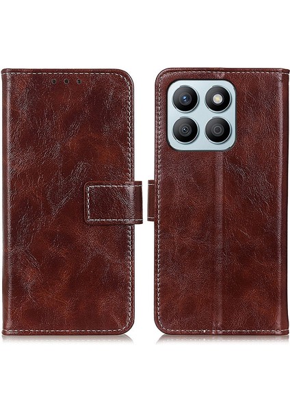 Honor X8B Için Retro Crazy Horse Doku Kılıfı (Yurt Dışından)
