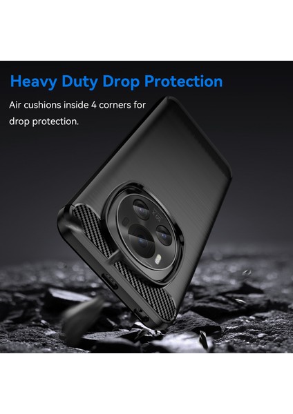 Honor Magic 6 Için Fırçalanmış Dokulu Tpu Kılıf (Yurt Dışından) modelleri