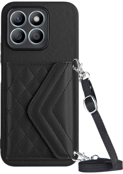 Honor X8B 4g Global Için Eşkenar Dörtgen Doku Rfıd Telefon Kılıfı (Yurt Dışından)