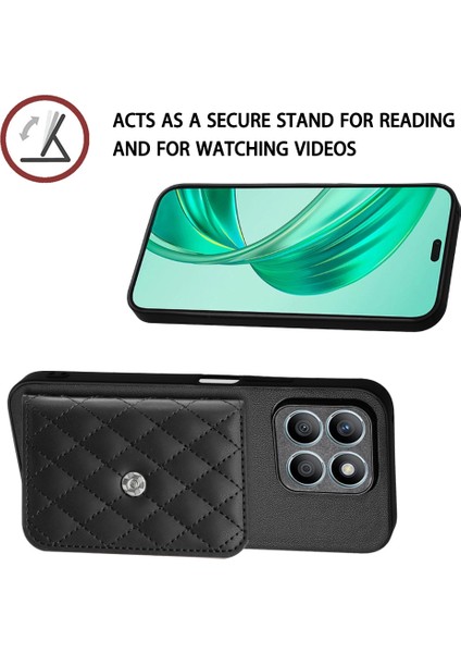 Honor X8B 4g Global Için Eşkenar Dörtgen Doku Rfıd Telefon Kılıfı (Yurt Dışından) fiyatları