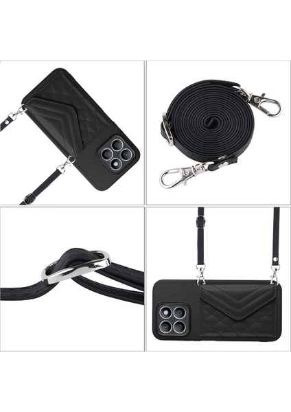 Honor X8B 4g Global Için Eşkenar Dörtgen Doku Rfıd Telefon Kılıfı (Yurt Dışından) modelleri