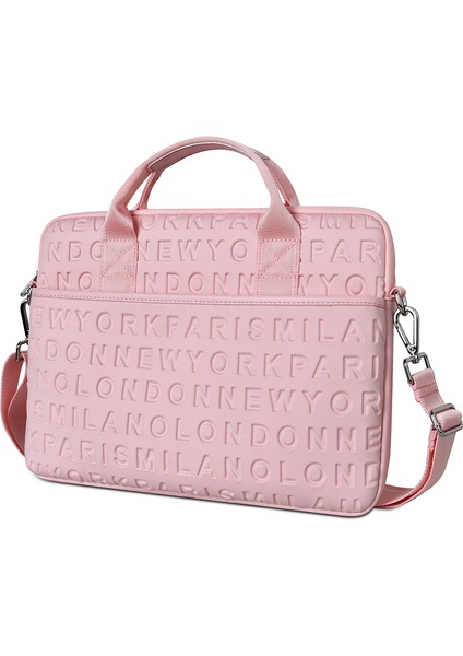 Laptop Çantası Büyük Moda Dizüstü Bilgisayar Kol Çantası Bilgisayar Çantası 13,3 Inç Dizüstü Bilgisayar ve Tablete Uygun-Pembe (Yurt Dışından)