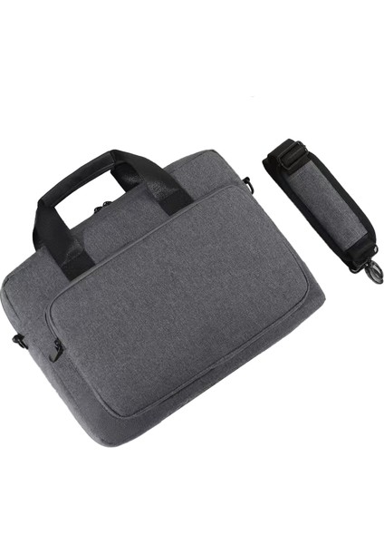 13-13.3 Inç Dizüstü Bilgisayar Omuz Çantası Dizüstü Bilgisayar Kılıfı Oxford Kumaş + Polyester Depolama Kılıfı Çanta-Koyu Gri (Yurt Dışından)