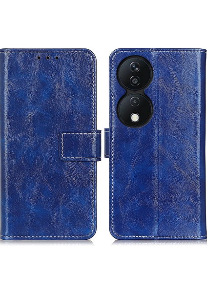 Honor X7B Için Retro Crazy Horse Doku Kılıfı (Yurt Dışından)