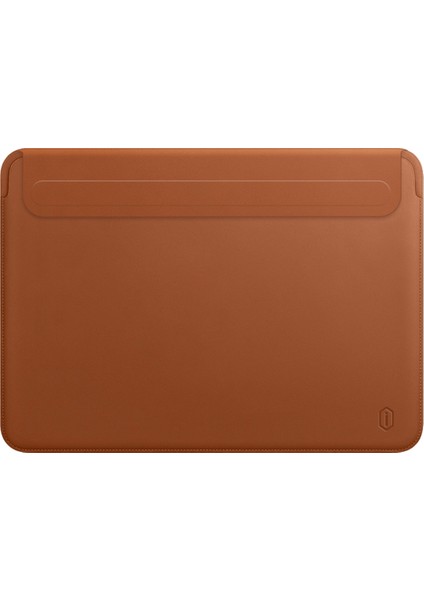 MacBook Pro 14 Inç 2021 Su Geçirmez Ince Pu Deri Laptop Kılıfı-Kahve Için Dizüstü Bilgisayar Kol Çantası (Yurt Dışından)