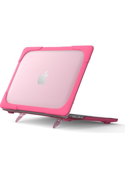 Sert Pc Laptop Kılıfı Kol Dizüstü Bilgisayar Kapağı Destekleyici Standı ile MacBook Pro 13 Inç A2251/A2289/A2338 ROSE (Yurt Dışından)