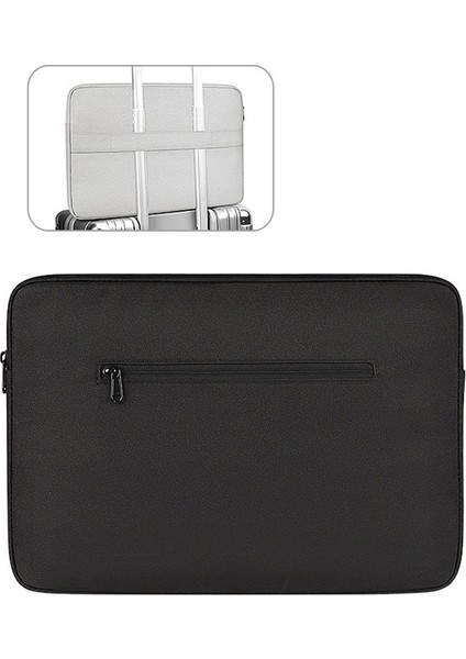 14.1 15.4 Inç Dizüstü Koruyucu Kılıf Taşınabilir Dizüstü Bilgisayar Fermuarlı Çanta (Çekme Çubuğu Askısı Ile) (Yurt Dışından)
