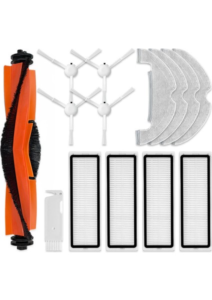 Robot Vakum X10 Yedek Yedek Parça Aksesuarları Ana Yan Fırça Hepa Filtre Paspas Bezi (Yurt Dışından)