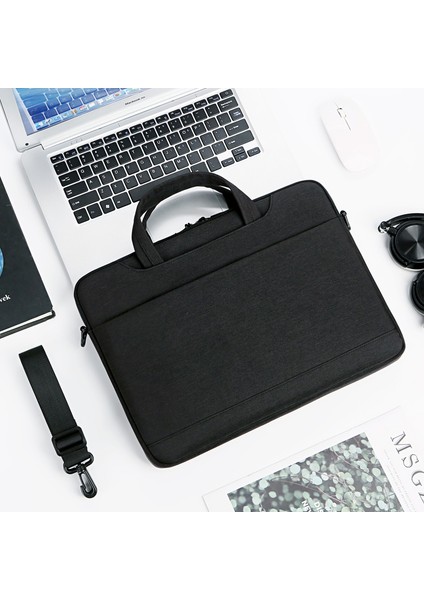Iş Tarzı Laptop Çantası Dizüstü Bilgisayar Kol Bilgisayar Kolu Omuz Askısı ile 14 Inç Dizüstü Bilgisayar Çantası (Yurt Dışından)