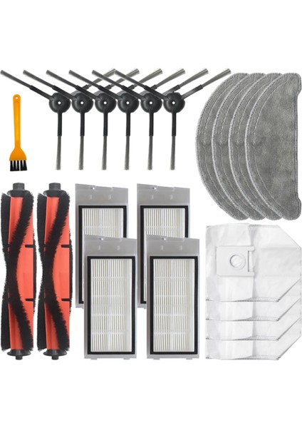 Eve Plus SDJ01RM Robot Süpürge Ana Yan Fırça Hepa Filtre Paspas Toz Torbası Yedek Parça Aksesuarları (Yurt Dışından)