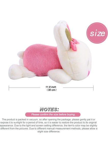 11.8 "tavşan Peluş Yastık Dolması Hayvan Sevimli Tavşan Peluş Oyuncaklar Pembe Tavşan Peluş (Yurt Dışından)