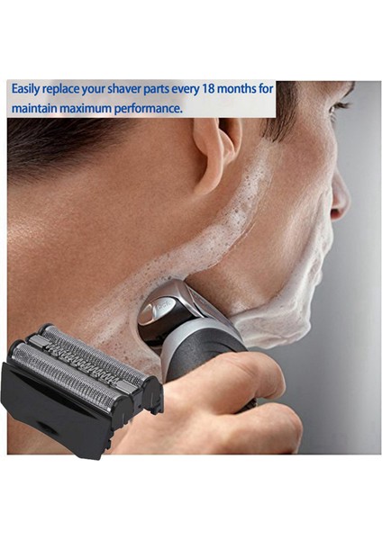 3x Braun Serisi 7 Tıraş Makinesi 70S Yedek Elektrikli Tıraş Makinesi Başlıkları 720S 790CC 760CC 765C 795CC 9565 9585 7840S Gümüş (Yurt Dışından) modelleri