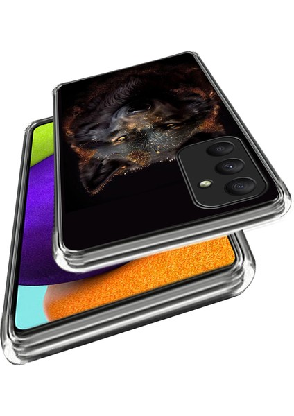 Samsung Galaxy A35 5g Desen Baskı Tpu Arka Gece Kurt Telefon Kılıfı (Yurt Dışından)