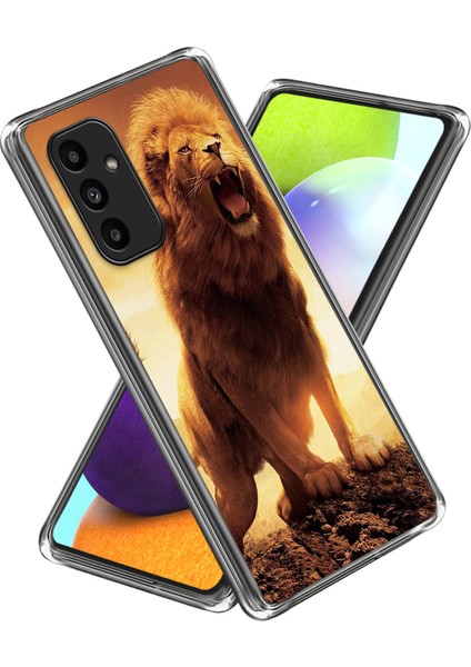 Samsung Galaxy A15 4g/5g Tpu Koruyucu Kılıf Desenli Arka Telefon Kapağı-Aslan (Yurt Dışından) fiyatları