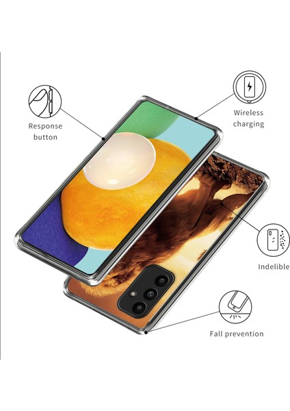 Samsung Galaxy A15 4g/5g Tpu Koruyucu Kılıf Desenli Arka Telefon Kapağı-Aslan (Yurt Dışından) modelleri