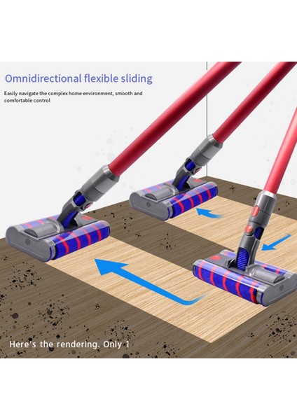 Çift Zemin Fırça Kafası Alet Parçaları V7 V10 V11 Elektrikli Süpürge Silindir Kafası Zemin Fırça Aksesuarları,запасные Части Пылесоса (Yurt Dışından) fırsatları