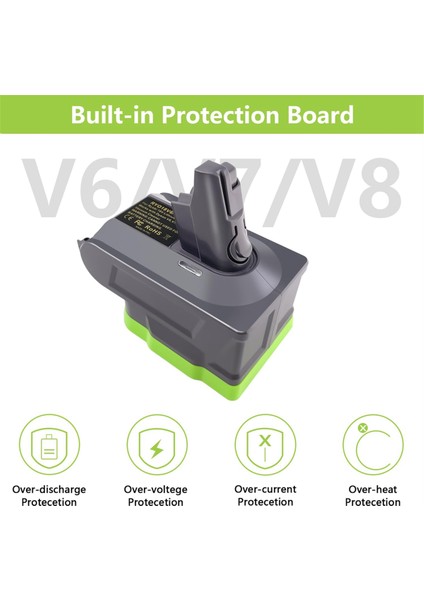 RYO18V6V7V8 18V Için 3'ü 1 Arada Adaptör Dysom V6 V7 Animal Absolute Elektrikli Süpürgelere Dönüştürme,запасные Части Пылесоса (Yurt Dışından) modelleri