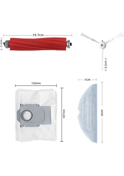 G10S/G10S Pro Elektrikli Süpürge Yedek Parçaları Için Yedek Parçalar, Ana Yan Fırça Hepa Filtre Paspas Bezi,запасные Части Пылесоса (Yurt Dışından) modelleri