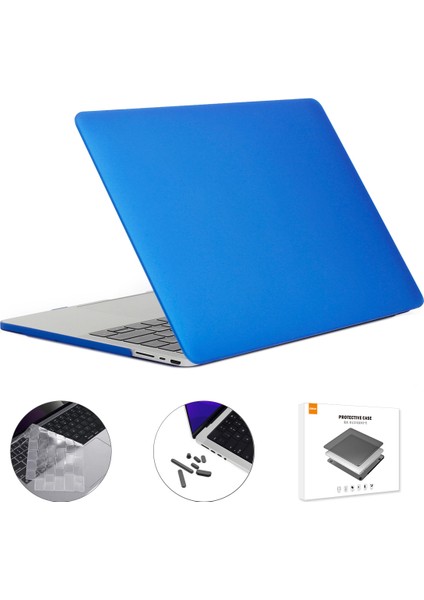 MacBook Pro 14 Inç (2021) A2442 (Abd Versiyonu) Mat Kaplama Sert Pc Laptop Kapağı + Tpu Klavye Kaplaması + Silikon Toz Tıkaçları (Yurt Dışından)