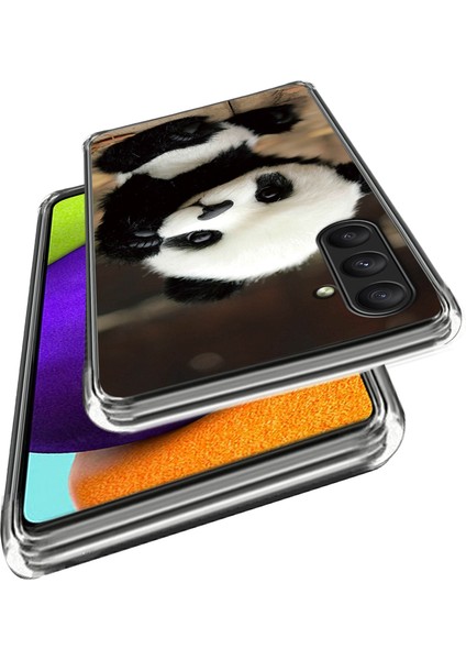 Samsung Galaxy A25 5g (Global) (161,0 x 76,5 x 8,3mm) Desen Baskılı Tpu Panda Telefon Kılıfı (Yurt Dışından)