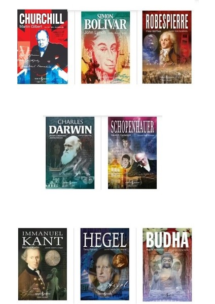 Schopenhauer - Immanuel Kant - Hegel - Churchill - Simon Bolivar - Robespierre - Charles Darwin - Budha - 8 Kitap