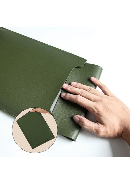 13 Inç Pu Deri Laptop Çantası Ultra Ince Dikey Dizüstü Bilgisayar Kılıfı (Yurt Dışından)