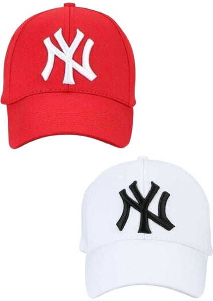 Unisex Ny Nakışlı Mavi Kep Şapka 2'li Set fiyatları