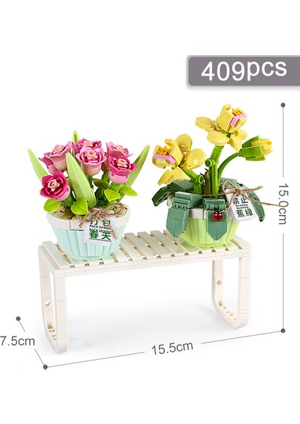 Yaratıcı Çiçek Yapı Modeli (409 Parça) (Yurt Dışından)
