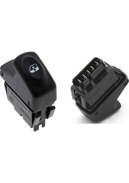 Renault Megane I , Clio , Kangoo Ön Sağ Cam Açma Anahtarı 6 Pin / 7700838101