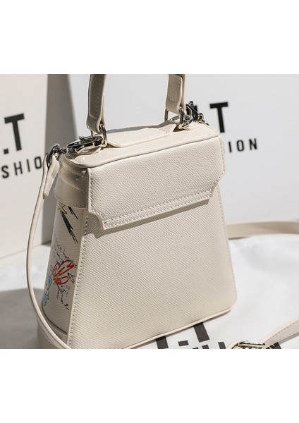 Kadın Çantası Yüz Moda Grafiti Kova Çanta Renk Çarpışma Çanta Omuz Çantası Crossbody Çanta (Yurt Dışından) fırsatları