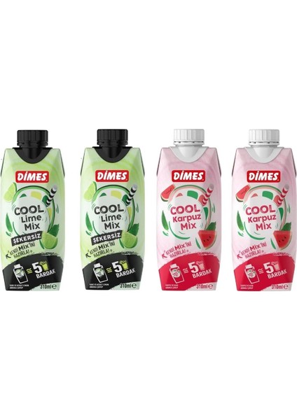 Cool Mix 2 Şekersiz 310ML 2 Karpuz Mix 310 ml