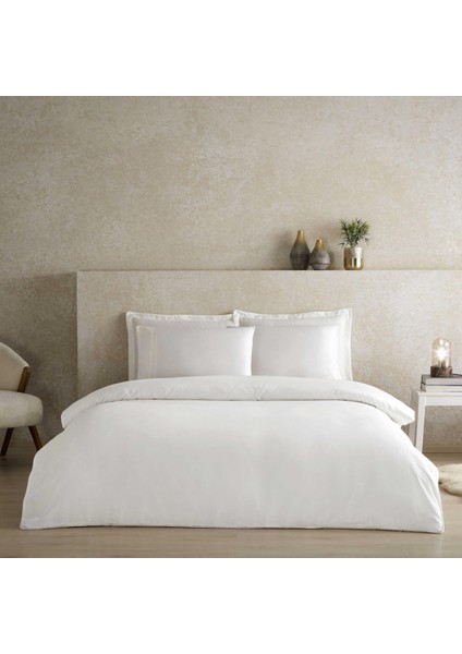 X TENCEL™ Lyocell Çift Kişilik Nevresim Kılıfı Beyaz