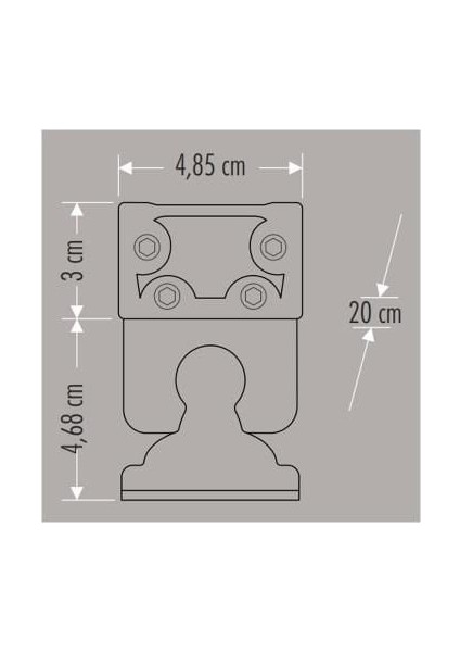 Cata Ct 4694 Wallwasher 20 cm 6 Watt Amber