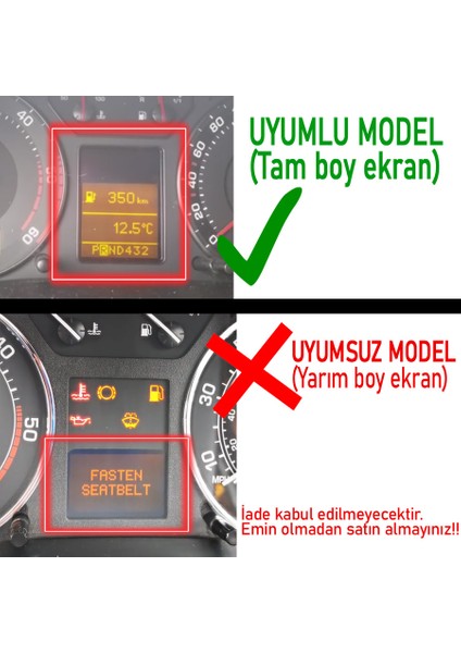 Superb Yol Bilgisayarı Ekran - Superb Orta Ekran