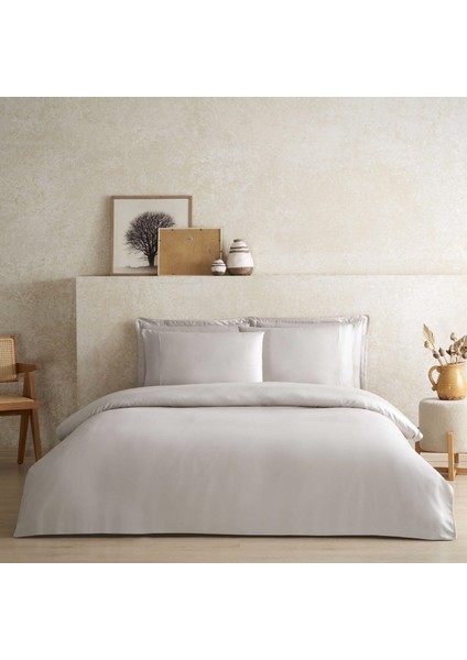 X TENCEL™ Lyocell Çift Kişilik Nevresim Kılıfı Bej