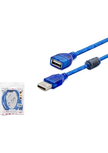 USB Uzatma Kablosu Erkek Dişi 3mt Filtreli Hadron HDX-7535