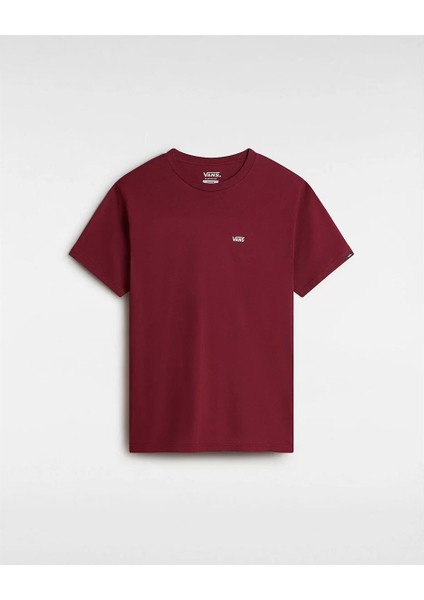 Mn Left Chest Logo Tee Burgundy Erkek T-Shirt