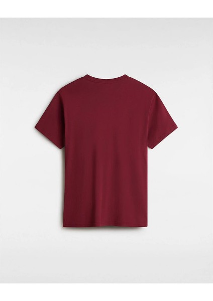 Mn Left Chest Logo Tee Burgundy Erkek T-Shirt