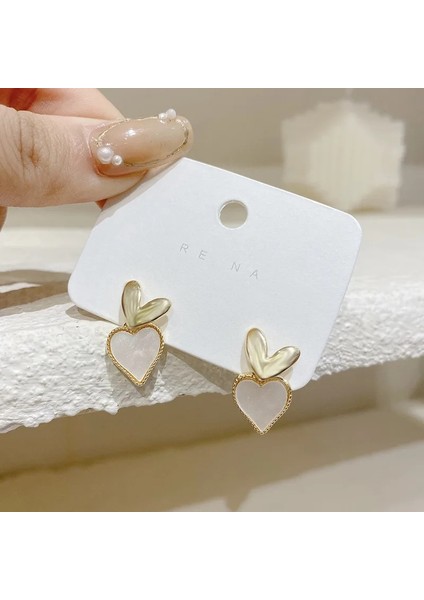 ER22Y0212 Nefis Moda Kristal Kedi Düğme Küpe Gümüş Renk Kadın Papatya Küpe Gotik Aksesuarları Sevimli Kız Doğum Günü Partisi Takı (Yurt Dışından)