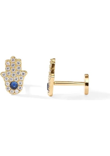 Yeşil Canner Ute Palmiye Göz Küpe Gümüş Küpe Kadınlar Için Düğme Küpe Piercing 18 K Altın Kıkırdak Düğün Güzel Takı (Yurt Dışından) fırsatları